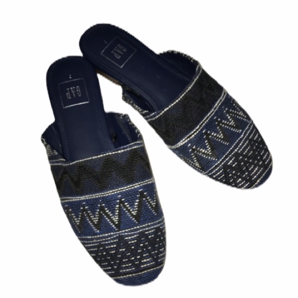 Gap blue and black mules EUC